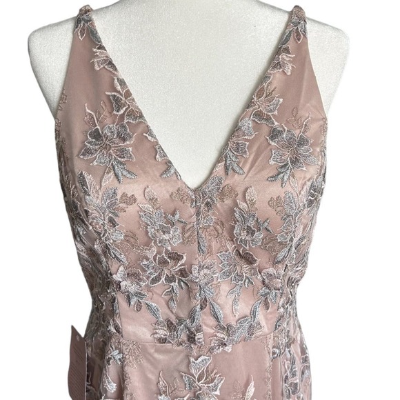 BHLDN x Anthropologie Viveca Dress Bodycon Embroidered Prom Bridesmaid NEW Sz 14 - Picture 3 of 7